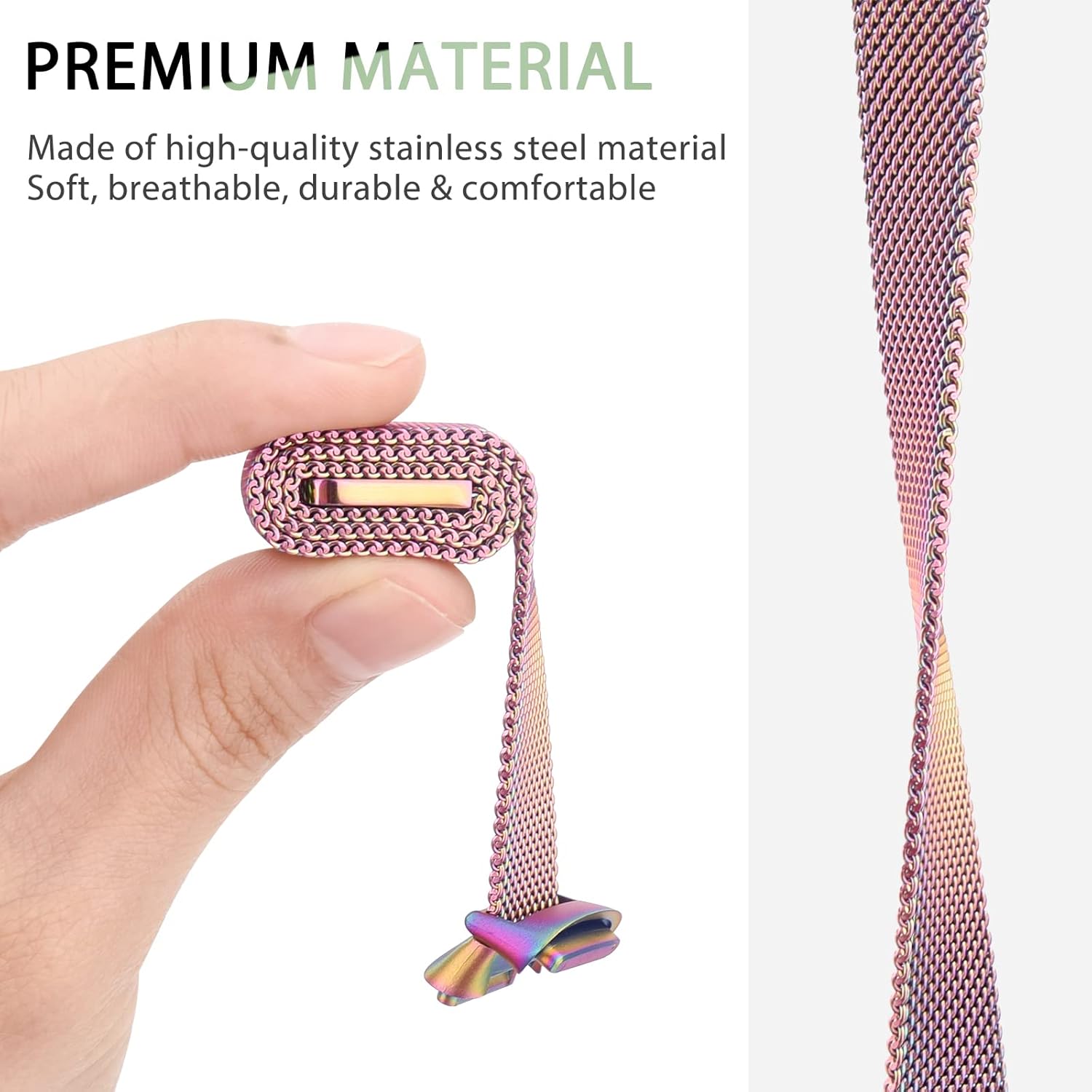 Correa de metal compatible con Fitbit Luxe Bands, correa de repuesto ajustable de malla de acero inoxidable para Fitbit LuxeLuxe Special Edition