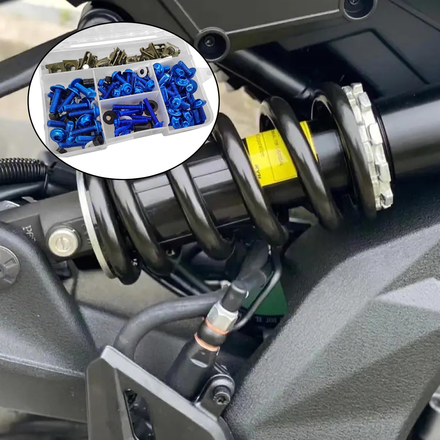 Kit de pernos de carenado de 177 piezas, tornillos para parabrisas de motocicleta M5 M6, tornillos universales de carenado de motocicleta, tornillos