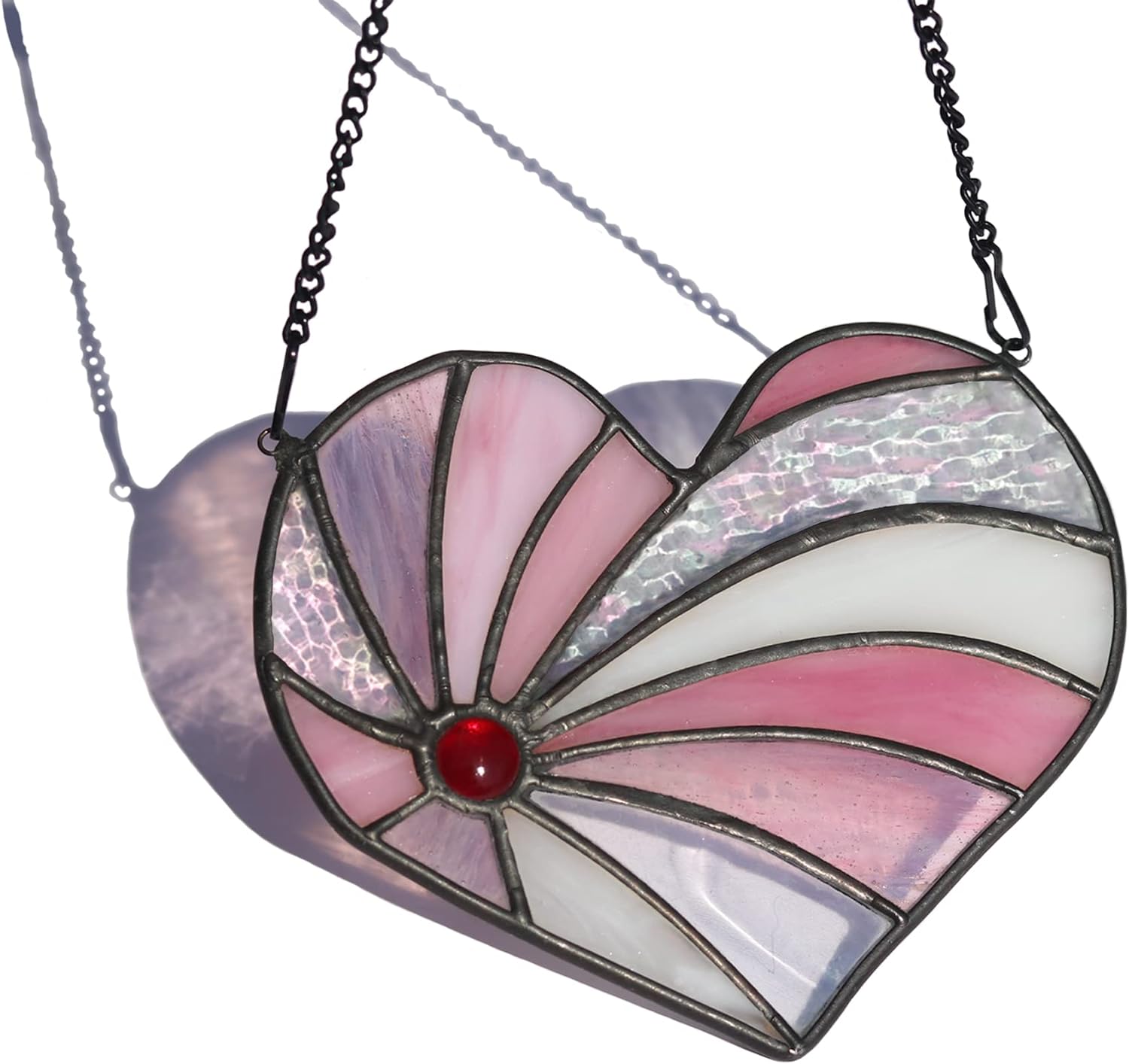 Regalo para mamá, atrapasoles con forma de corazón, para colgar en la ventana, regalo de cumpleaños en forma de corazón para abuela, tía, hermana,
