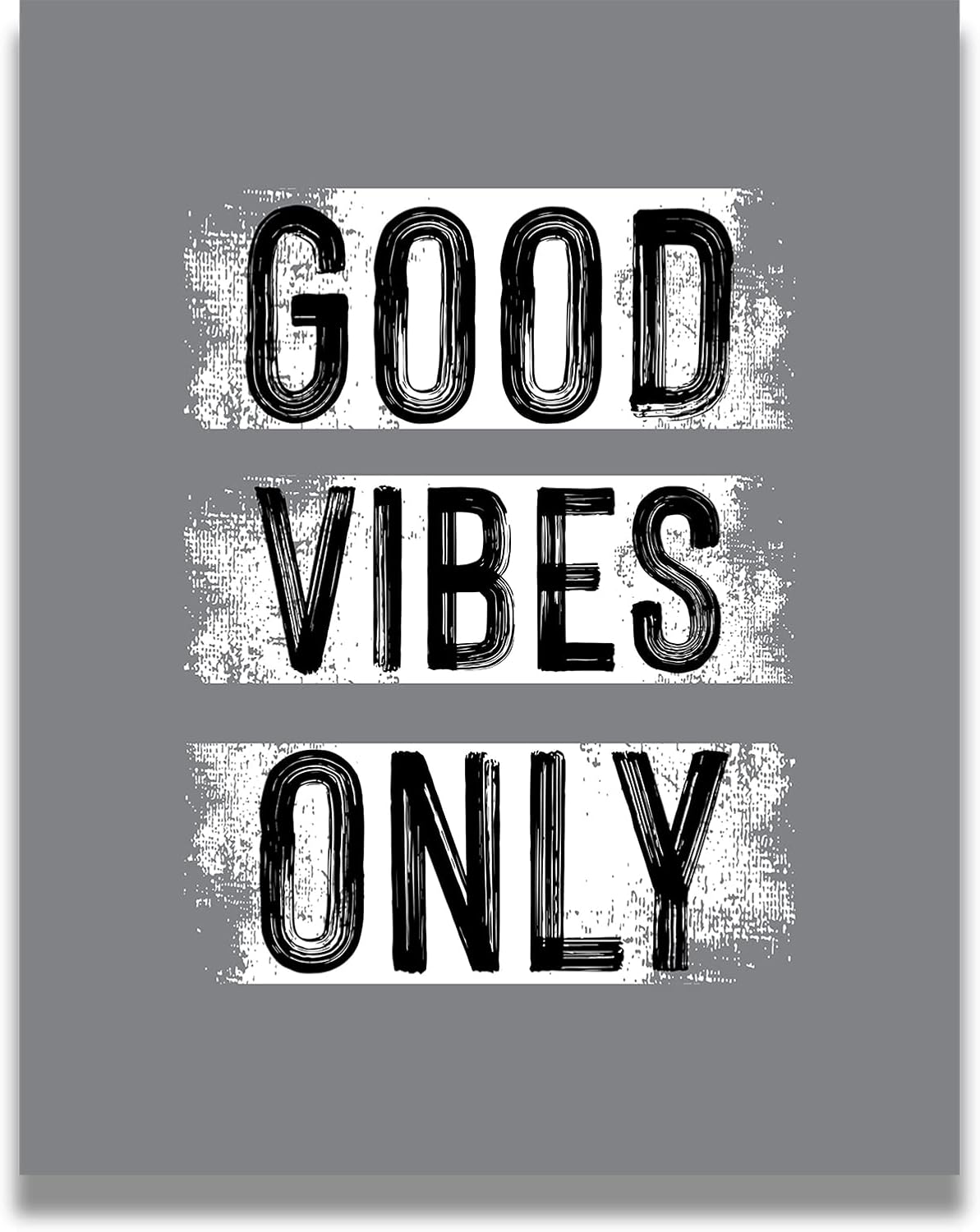 Good Vibes Only – Decoración de oficina – Decoración de pared para dormitorio – Arte de pared inspirador – Decoración de habitación para niños