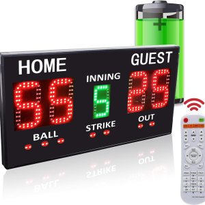 YZ Marcador de béisbol portátil LED para valla, marcador digital de alta luz con control remoto, marcador electrónico inalámbrico recargable, YZ Marcador de béisbol portátil LED para valla, marcador digital de alta luz con control remoto, marcador electrónico inalámbrico recargable,