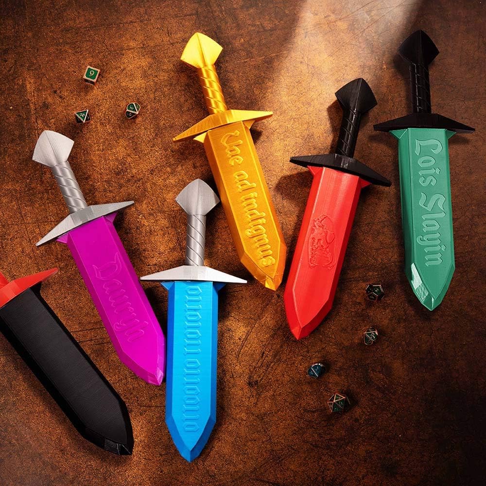 Soporte para dados de daga de diseño personalizado para almacenamiento de dados, juego de rol personalizado  DND RPG D&D Dungeons and Dragons GiftQ