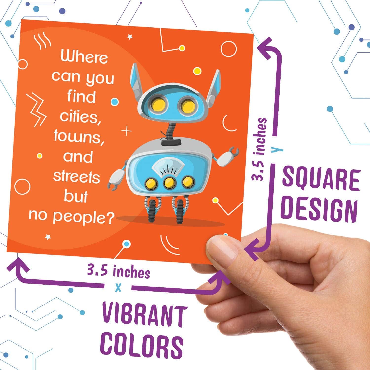 Notas para la lonchera para niños, 60 divertidas tarjetas de acertijo robot para niños y niñas, crea notas memorables para pensar en ti