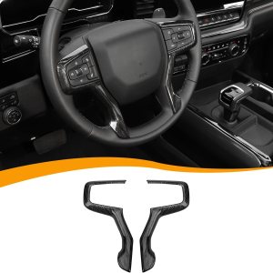Hoolcar Funda interior para volante de ABS compatible con Chevrolet Silverdao 2019-2023, Chevrolet Suburban 2020-2023 y accesorios Tahoe 2021-2023, Hoolcar Funda interior para volante de ABS compatible con Chevrolet Silverdao 2019-2023, Chevrolet Suburban 2020-2023 y accesorios Tahoe 2021-2023,