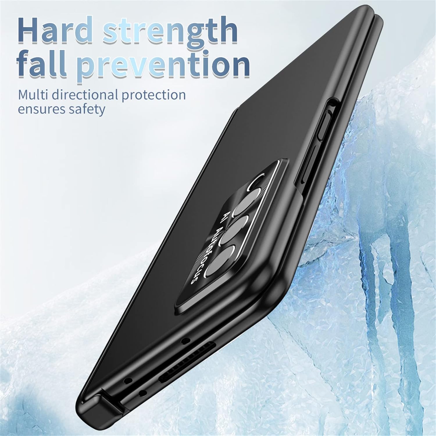 Funda para Samsung Galaxy Z Fold 3, 4 en 1 con bisagra magnética con soporte para S Pen y repuesto para S Pen, compatible con Samsung Galaxy Z Fold