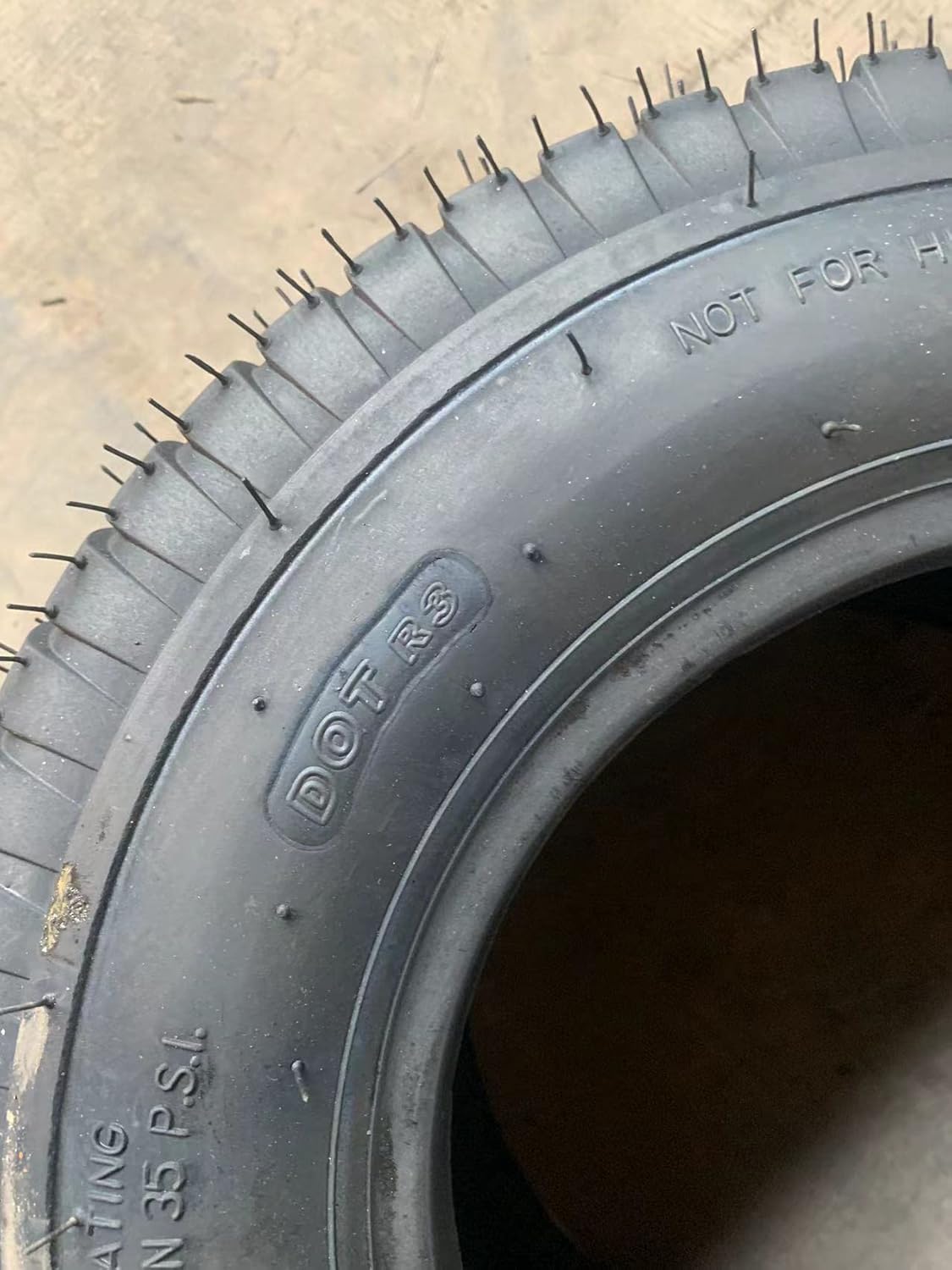 AutoForever Paquete de 2 neumáticos de césped de 16 x 6.50-8 de 4 capas, sin cámara, compatibles con tractor de jardín de 16 x 6.5 x 8 pulgadas