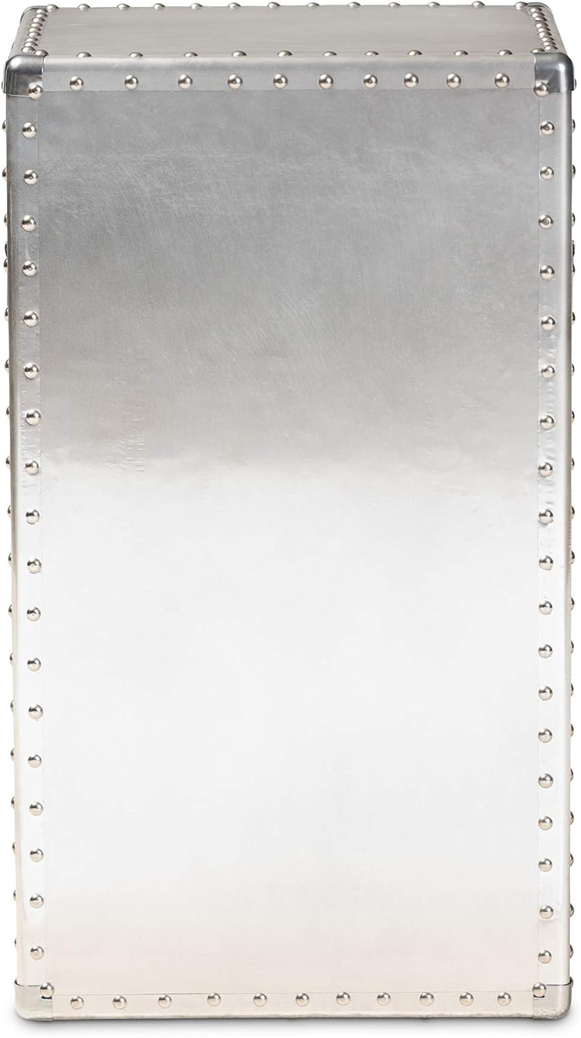 Baxton Studio Estanterías y gabinetes multiusos, plata
