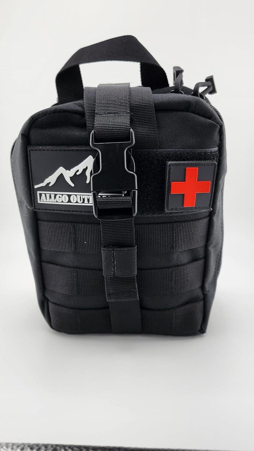 150+ Kit táctico de supervivencia y medicina Kit de primeros auxilios de emergencia Equipo de salida con kit de senderismo Molle Survival Desastre