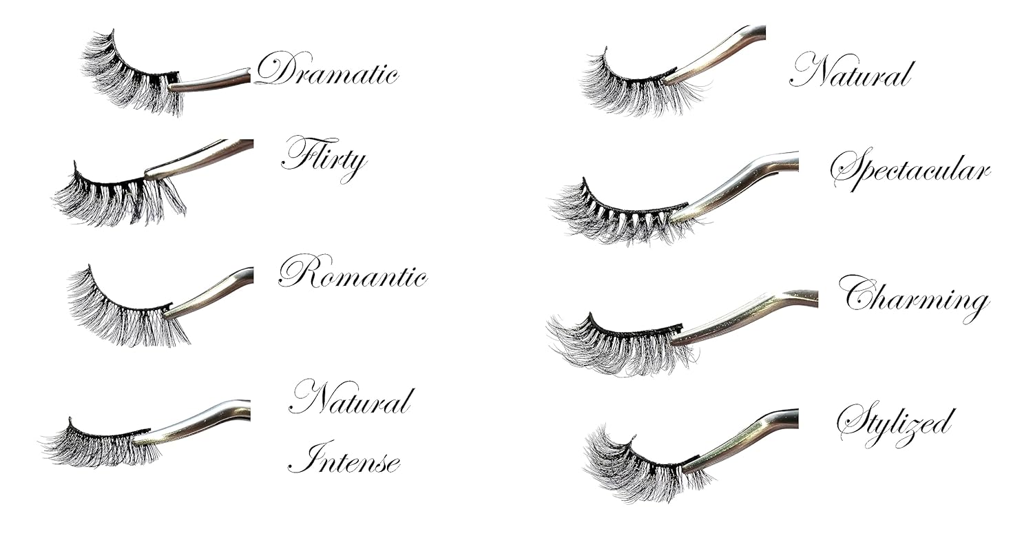 1 par de pestañas postizas y 1 cepillo de pestañas, pestañas postizas, 3D natural, aspecto dramático, reutilizable, ligero y cómodo, libre de