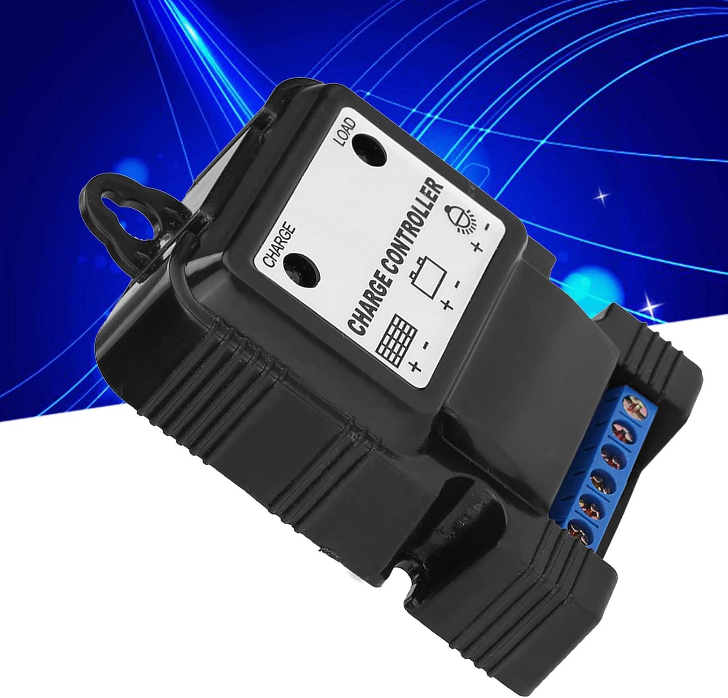 Controlador de cargador solar, PWM 6V12V 3A, cargador de panel solar portátil de alta eficiencia, regulador de batería con indicador LED