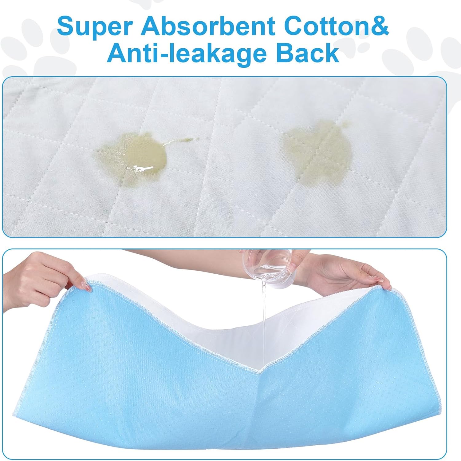 Almohadillas lavables para orina de perro para entrenamiento de orinal de 65 x 48 pulgadas, paquete de 1 unidad, almohadillas impermeables y
