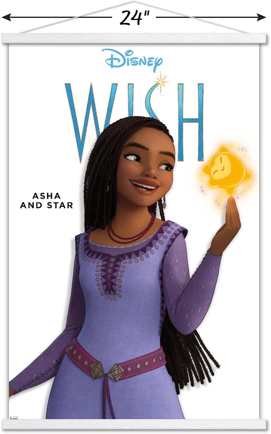 Trends International Disney Wish Asha Feature Series – Póster de pared con marco magnético