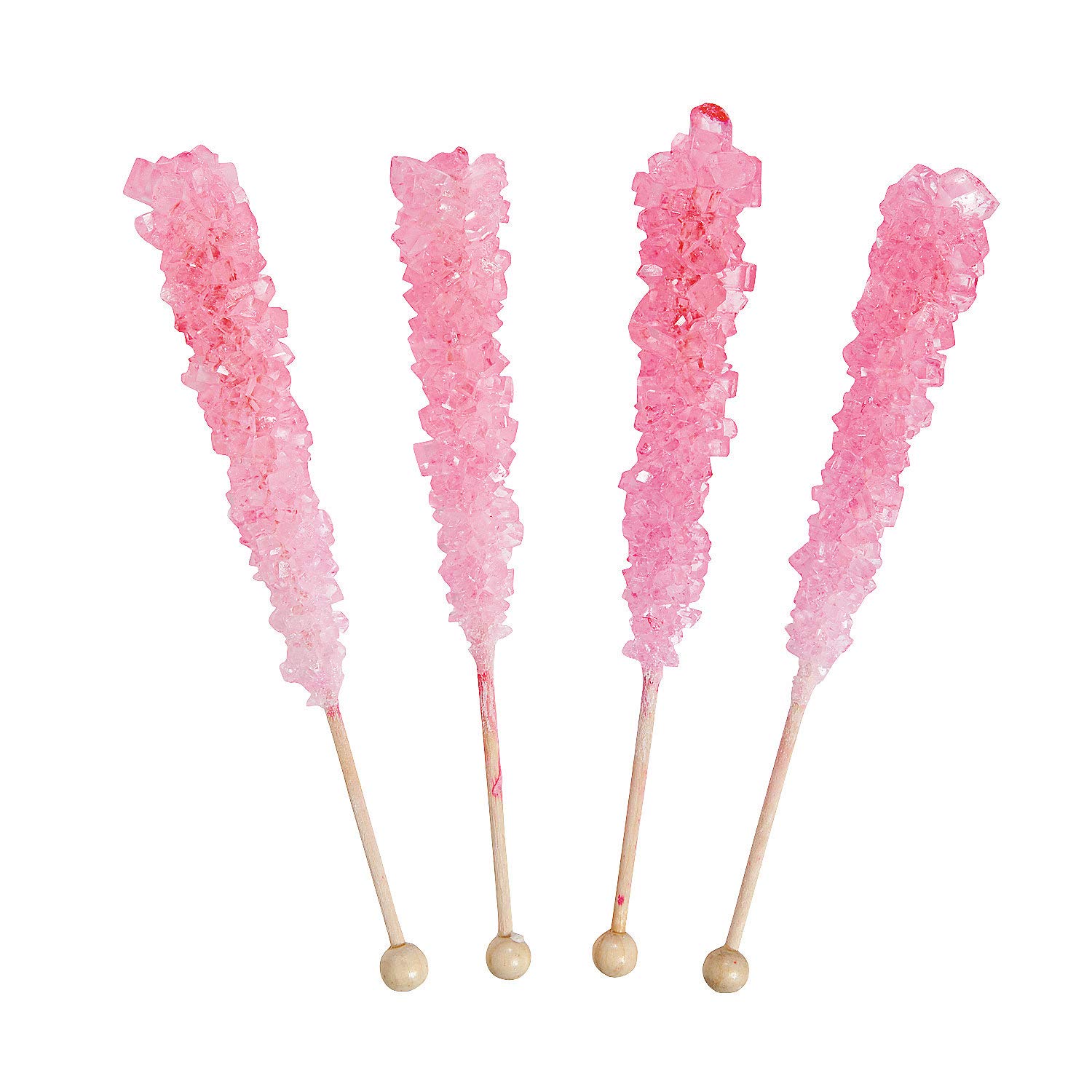 Fun Express Rock Candy Pop Sticks (rosa) – Suministros para la escuela bíblica de vacaciones de VBSDecoración