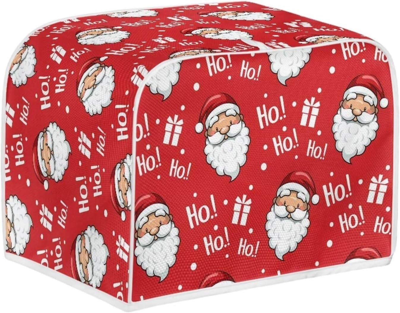 Funda para hacer pan con estampado OH de Papá Noel, decoraciones navideñas, cubierta de tostadora de 2 rebanadas que se adapta a la mayoría de