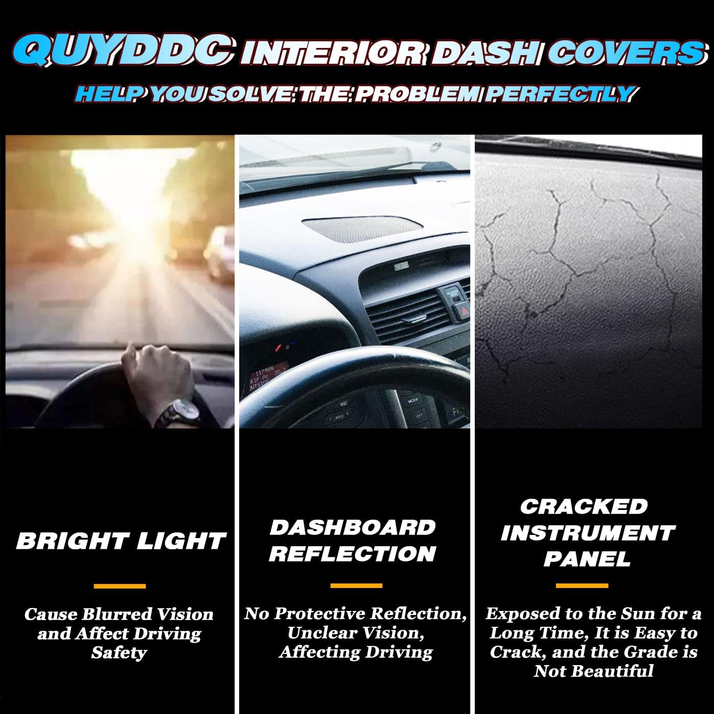 Dacron – Cubierta de salpicadero para Ford F-150 2004-2008 eficaz antirreflejos, reduce la reflexión, protección solar, a prueba de polvo, absorción