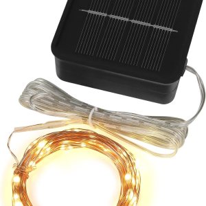 Guirnalda de luces solares mini corta al aire libre LED de hadas de 15 pies 50 LED impermeable para manualidades de jardín Guirnalda de luces solares mini corta al aire libre LED de hadas de 15 pies 50 LED impermeable para manualidades de jardín