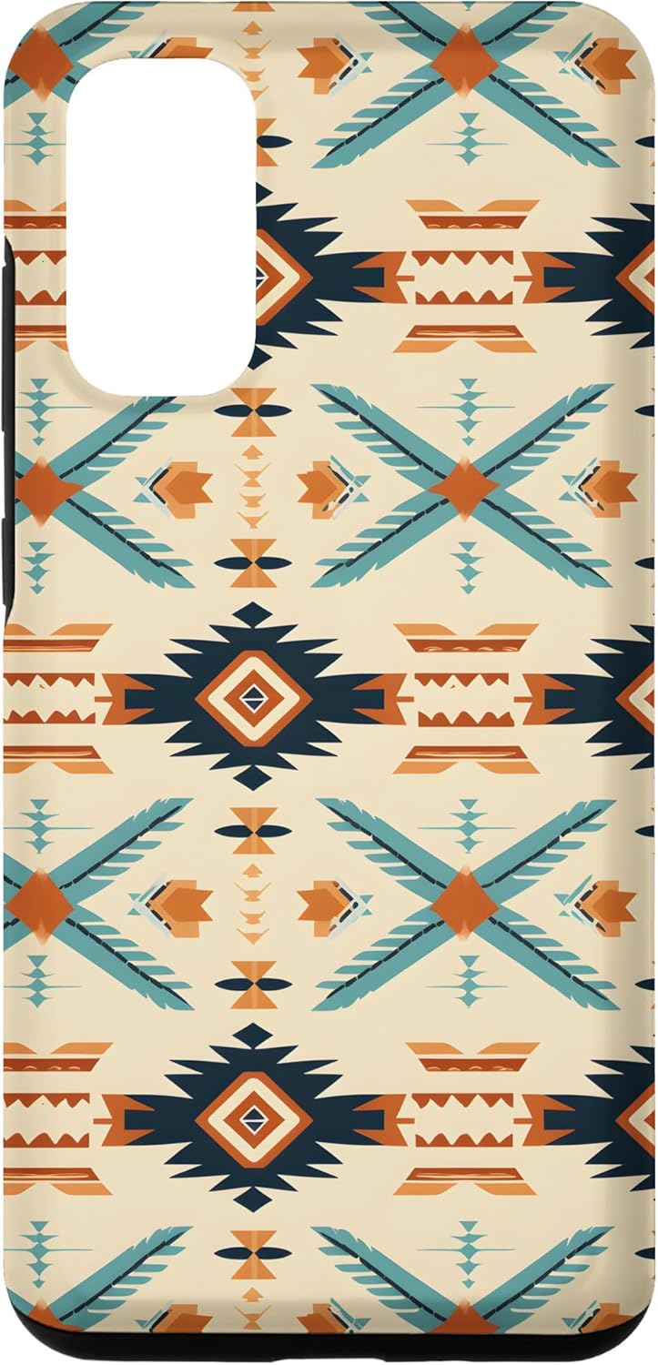 Galaxy S20 Western Boho Aztec Southwest Chic – Funda con diseño rústico