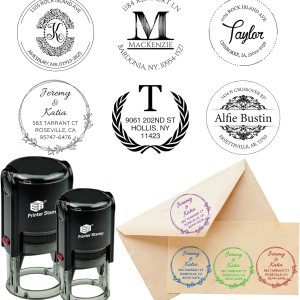 Sello personalizado con autoentintado de dirección de retorno, sello personalizado con logotipo de texto Sello de logotipo de negocios Sello de Sello personalizado con autoentintado de dirección de retorno, sello personalizado con logotipo de texto Sello de logotipo de negocios Sello de