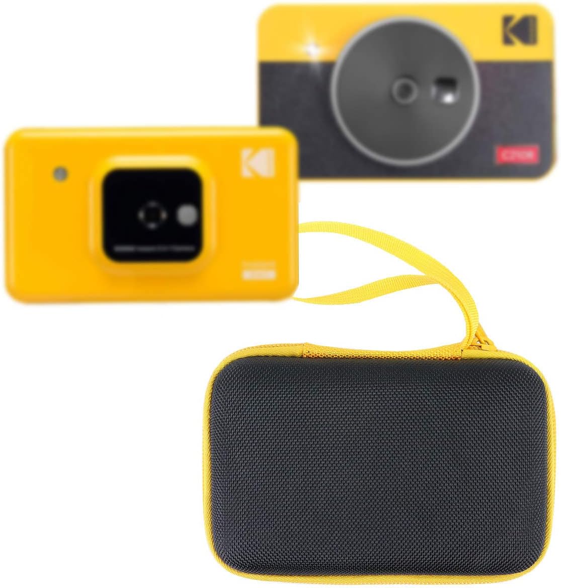 Aenllosi Estuche rígido de repuesto para impresora fotográfica Kodak Mini Shot 2 RetroMini 2 SquareNueva Mini 2 Plus (Shot 2, negro)