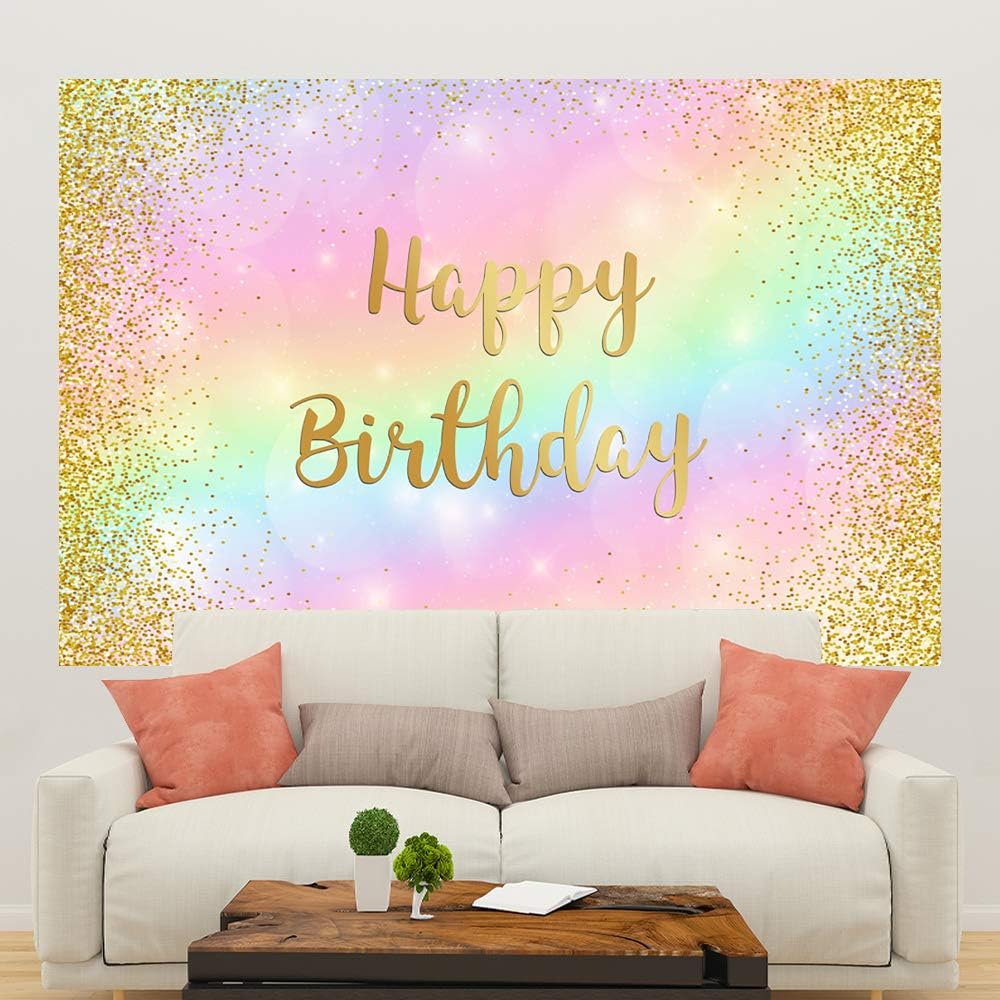 Telón de fondo dorado de 5 x 3 pies con texto en inglés Sweet 16, Sweet 16 para niñas de 1 y 2 cumpleaños con texto en inglés Sweet 16, decoración