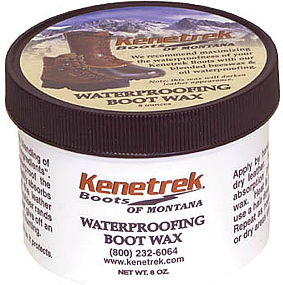 Kenetrek Cera impermeabilizante para botas y vendaje de tratamiento de cuero, 256, 8 onzas