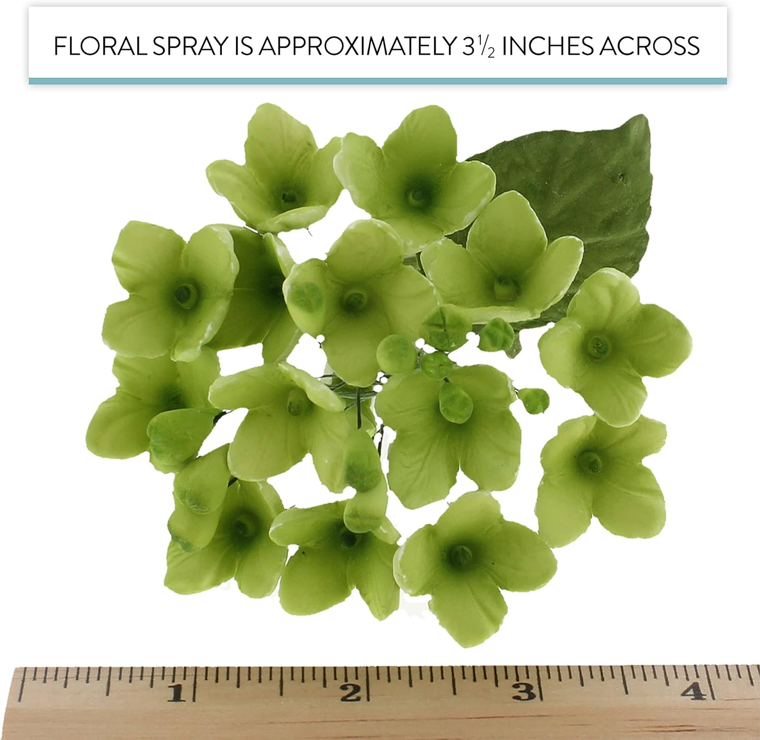 Global Sugar Art Hydrangea Blossoms Sugar Cake Flowers Spray Green, 4 unidades por el chef Alan Tetreault