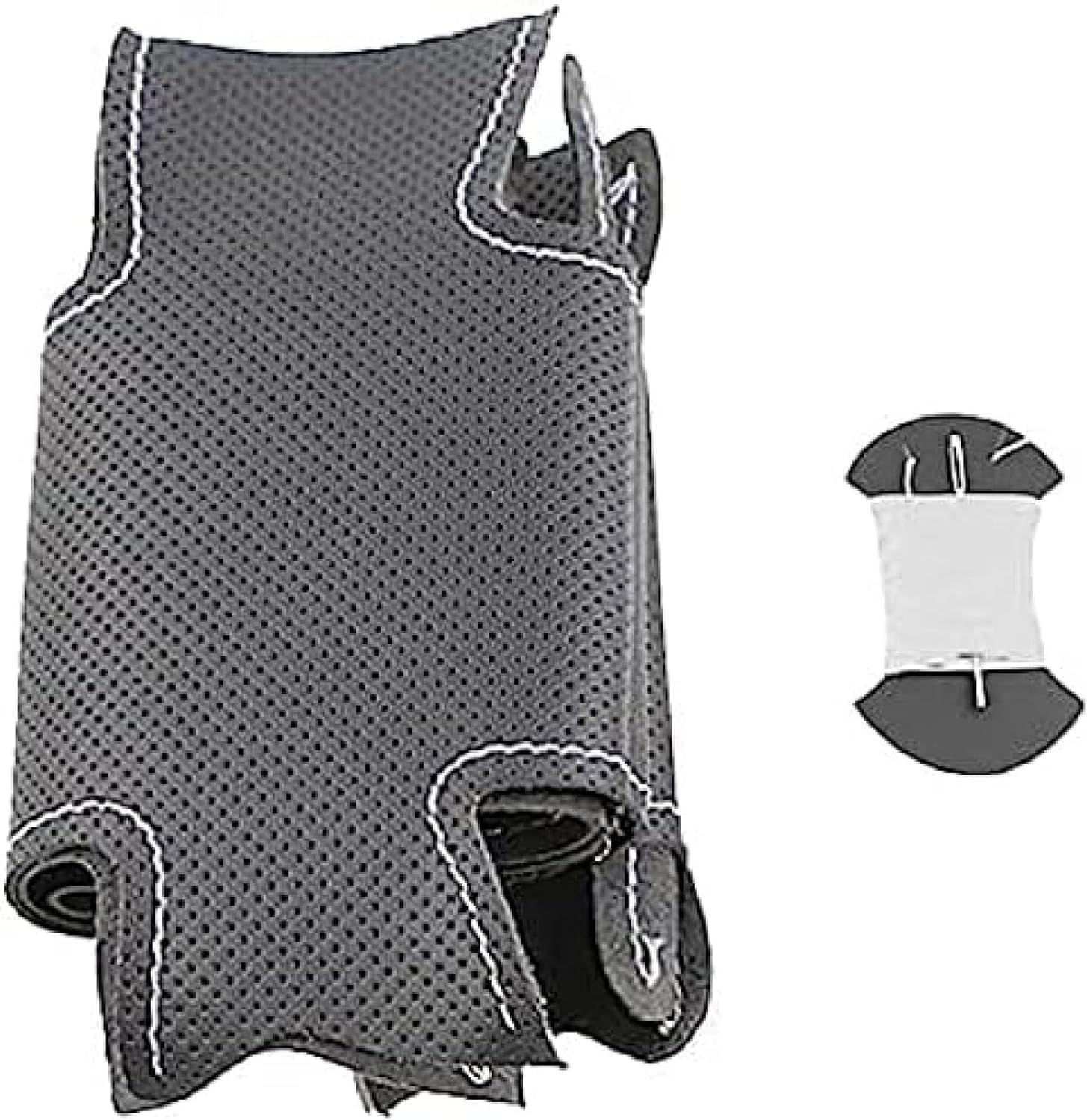 Cubierta de volante de costura a mano para Mazda 3 Axela para Mazda 6 Atenza para Mazda 2 CX-3 CX-5 Scion IA línea blanca
