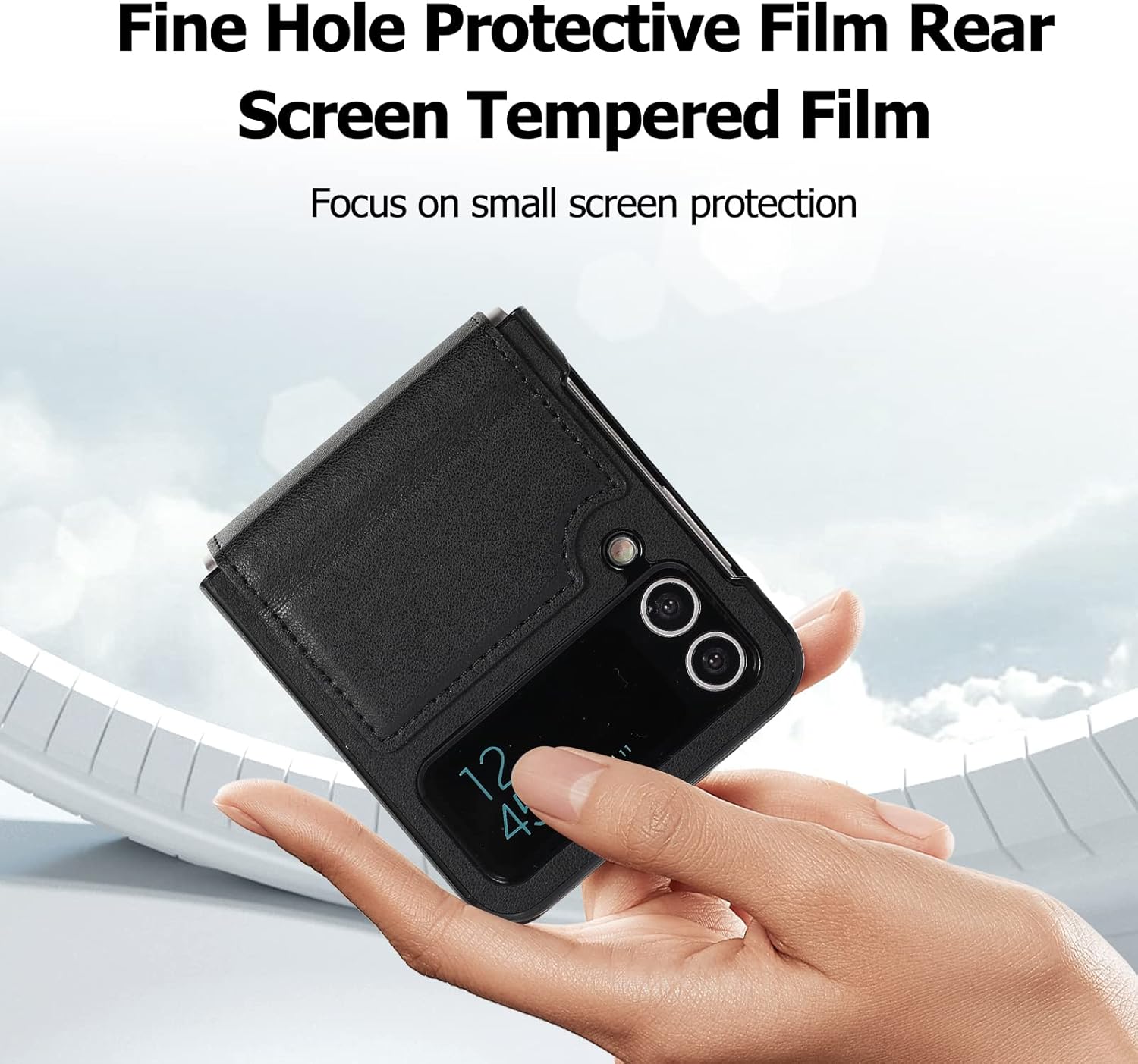 Funda compatible con Samsung Galaxy Z Flip 4, protector de teléfono inteligente a prueba de golpes, funda plegable de moda para Galaxy Z Flip 4