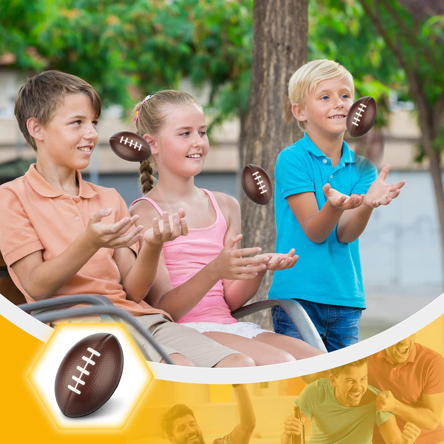 Pelotas de fútbol de espuma para el estrés, juguetes pequeños, decoraciones de fiesta de fútbol, fútbol pequeño, espuma deportiva, fútbol para