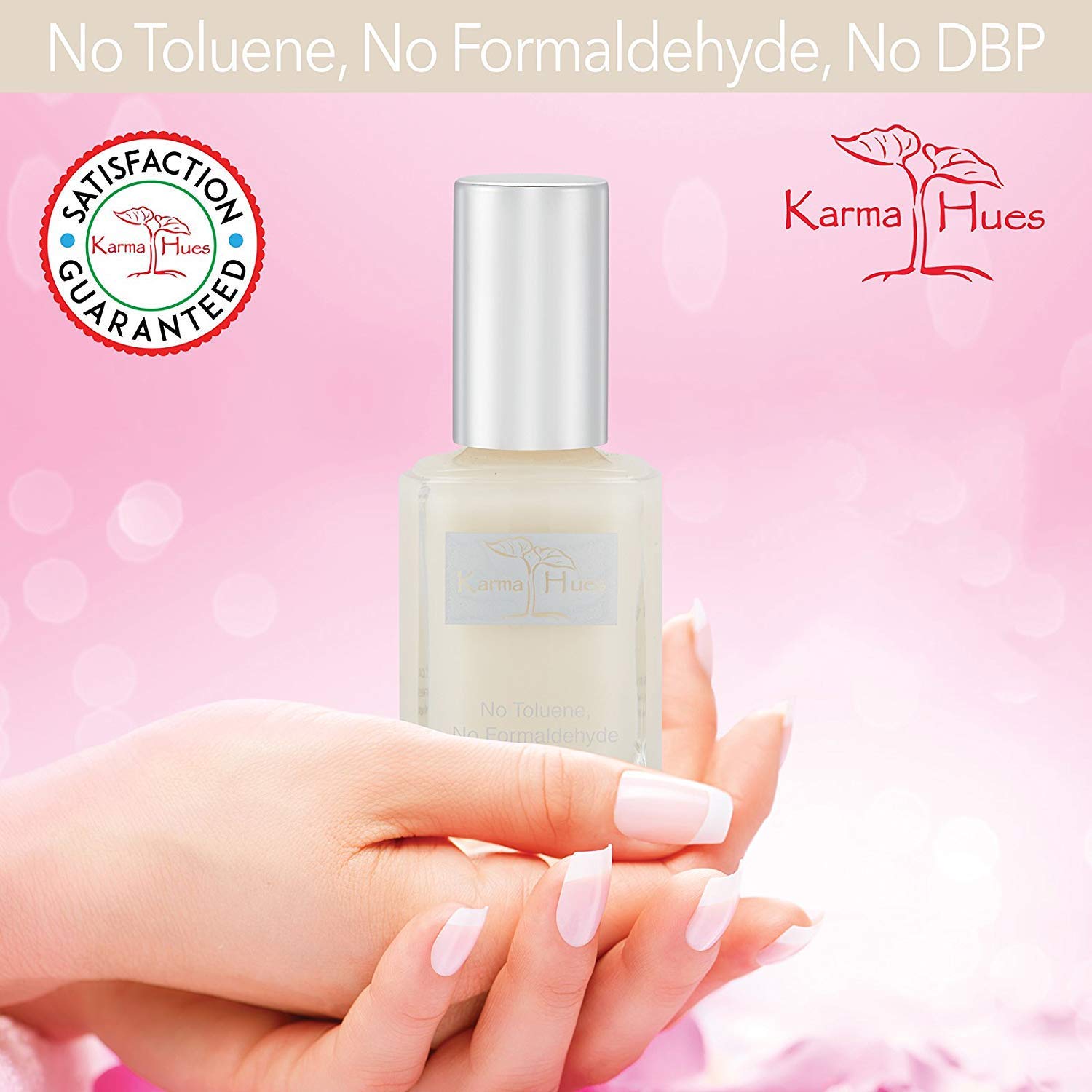 karma organic Esmalte de uñas reparador y fortalecedor no tóxico, vegano y libre de crueldad animal