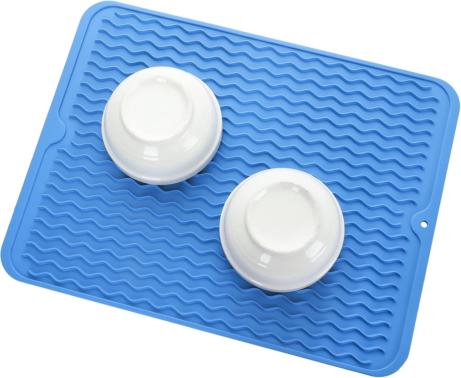MicoYang Alfombrilla de silicona para secado de platos para múltiples usos, fácil de limpiar, ecológica, resistente al calor, alfombrilla de
