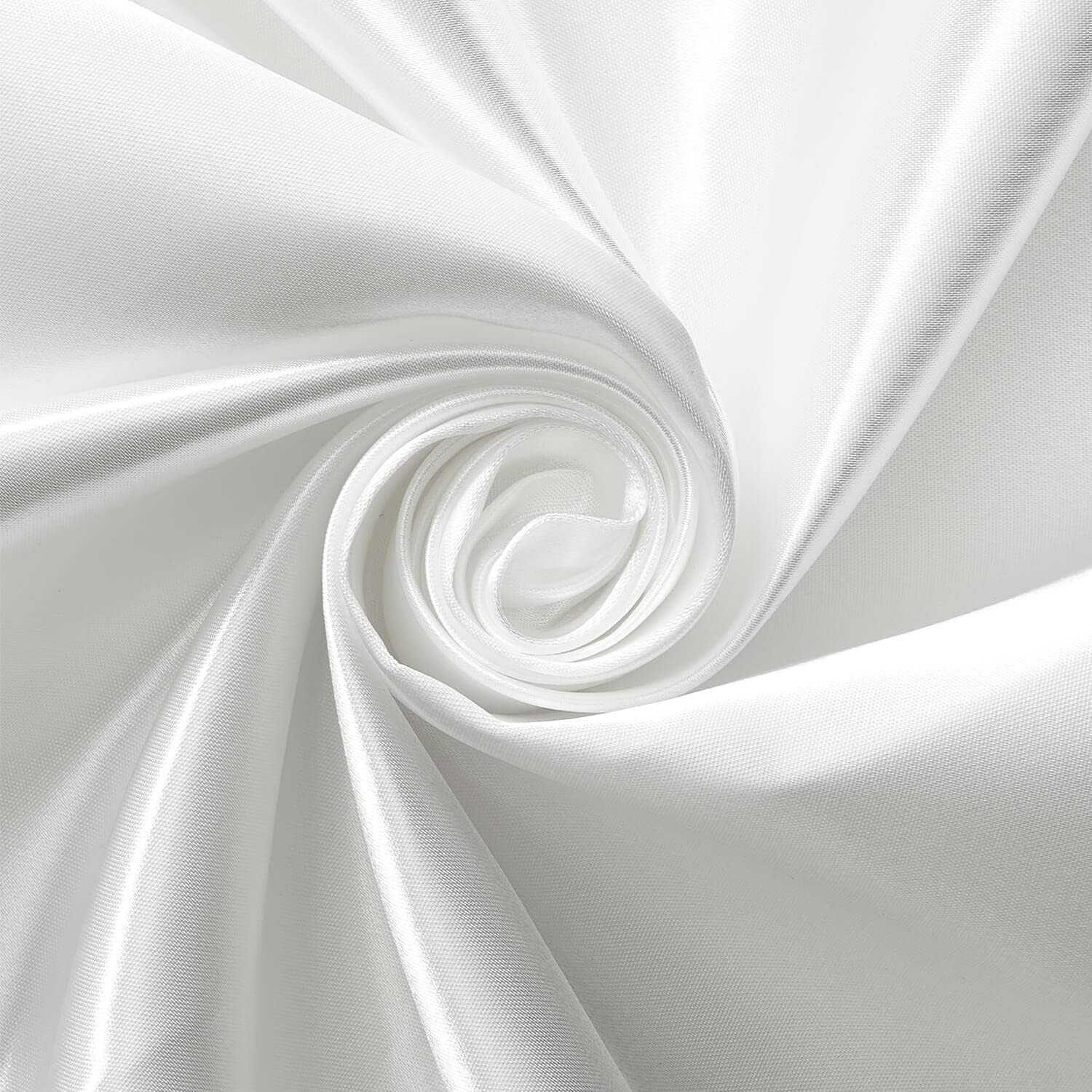 The Yard – Tela de satén sedoso de poliéster sedoso de 60 pulgadas de ancho para vestido de novia (1 yarda, blanco)
