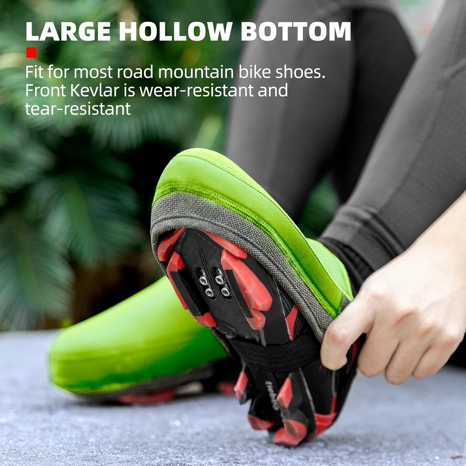 ROCKBROS Ciclismo Zapatos de Puntera Cubiertas de Clima Frío Bicicleta Overshoes Térmica Zapatos de Bicicleta Cubierta de Puntera Kevlar para