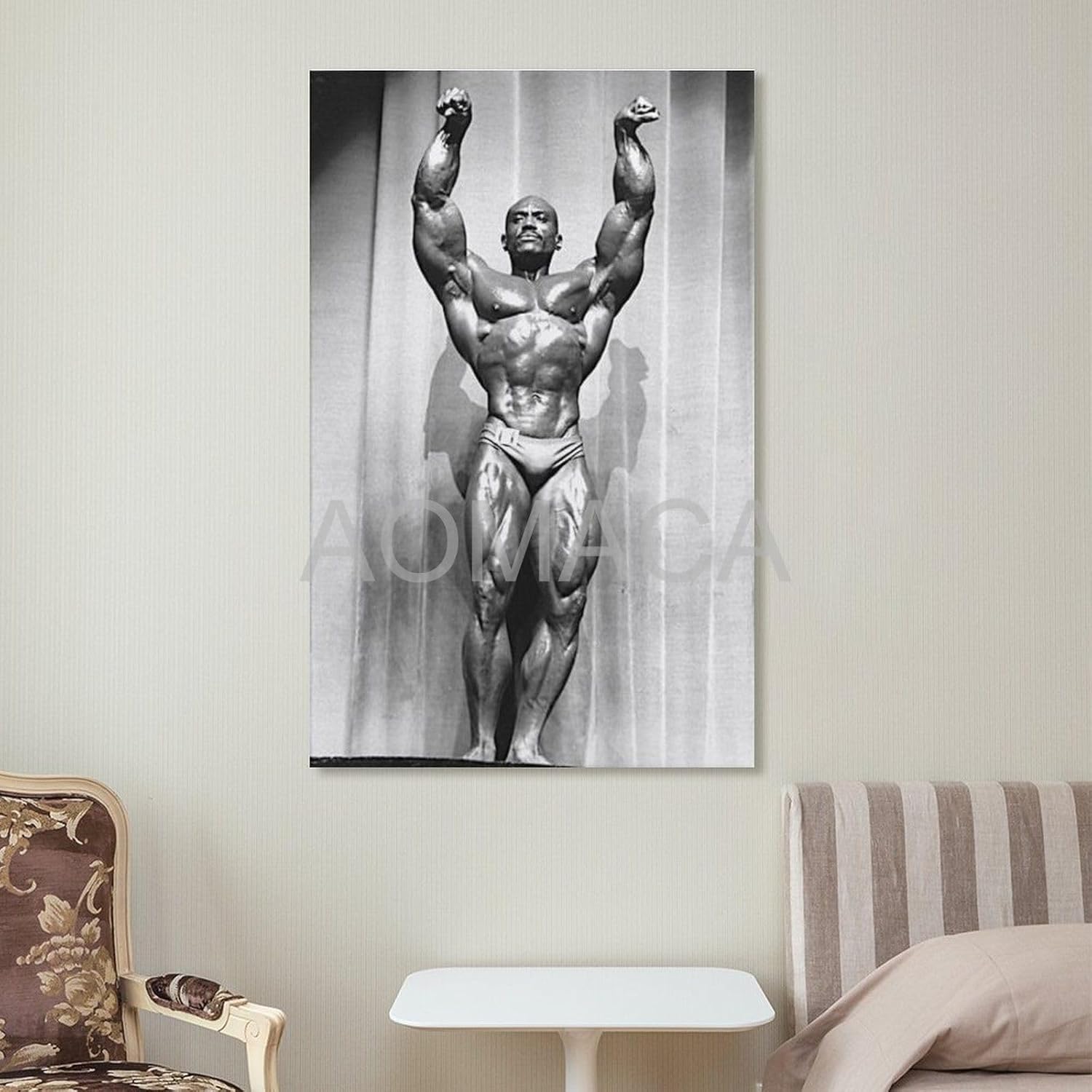 MOJDI Póster de Sergio Oliva para culturista, 4 pósteres e impresiones de pintura en lienzo para decoración de sala de estar, dormitorio, 20 x 30