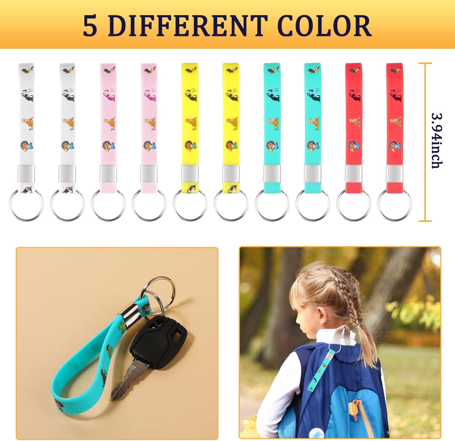 Stydecor Encant – Juego de recuerdos de fiesta de cumpleaños, 80 unidades suministros de fiesta encantadores, incluye 50 calcomanías, 10 pulseras,