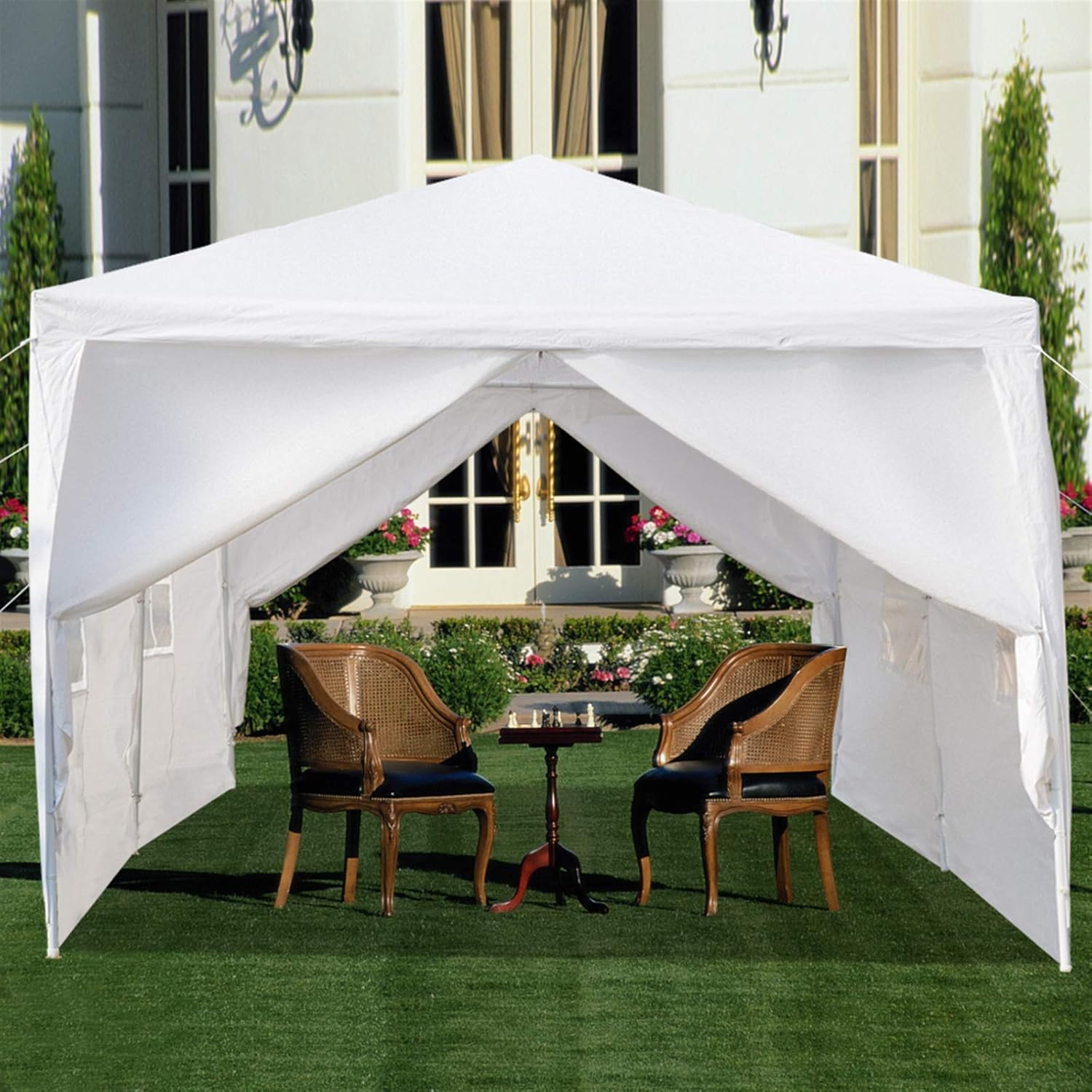 Carpa para exteriores, carpa de fiesta de boda, refugio de campamento, refugio instantáneo comercial, tienda de campaña impermeable con paredes