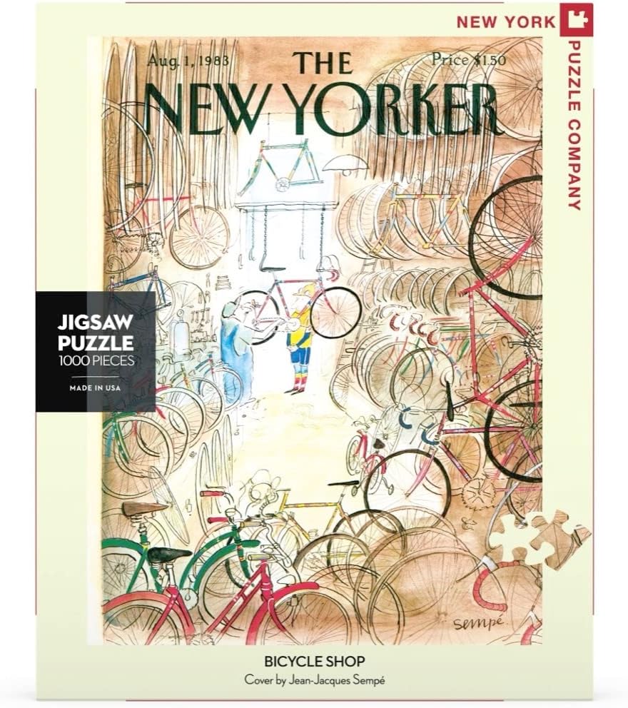 New York Puzzle Company – New Yorker Bicycle Shop – Rompecabezas de 1000 piezas