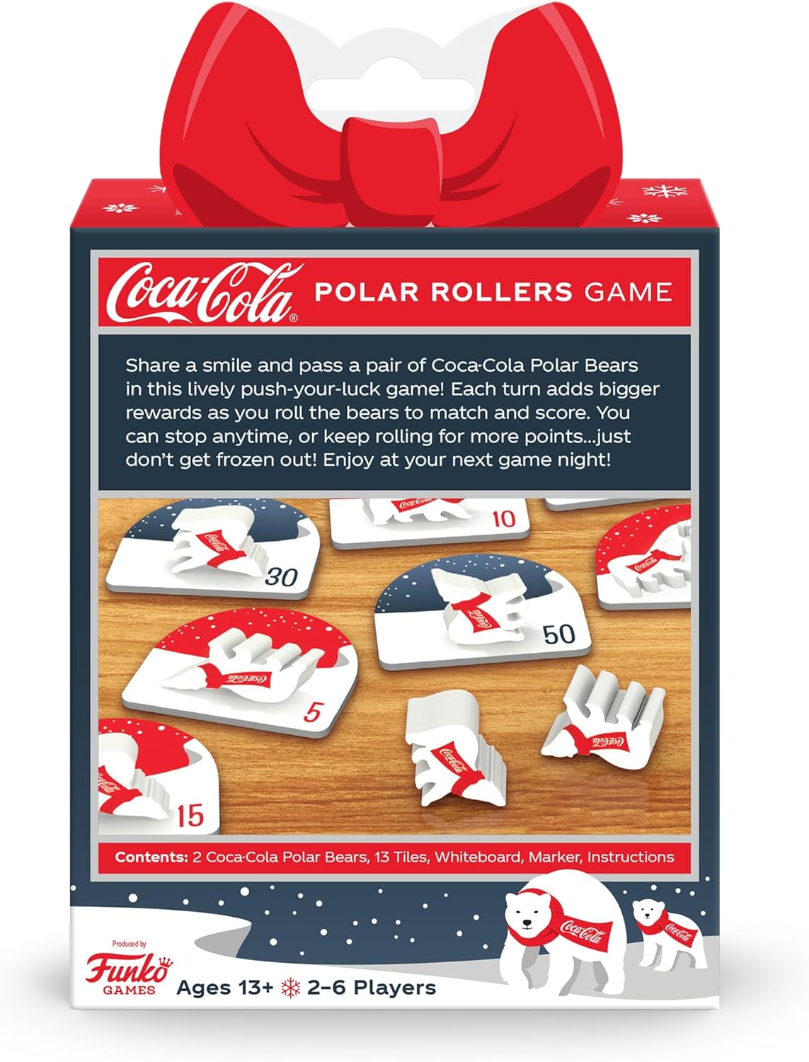 Funko Juego de rodillos polares Coca-Cola para 2-6 jugadores