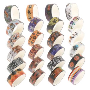 EXCEART 72 rollos de cinta Washi de Halloween, decoración colorida, álbum de recortes, calcomanías espeluznantes, álbum de boda, álbum de recortes, EXCEART 72 rollos de cinta Washi de Halloween, decoración colorida, álbum de recortes, calcomanías espeluznantes, álbum de boda, álbum de recortes,
