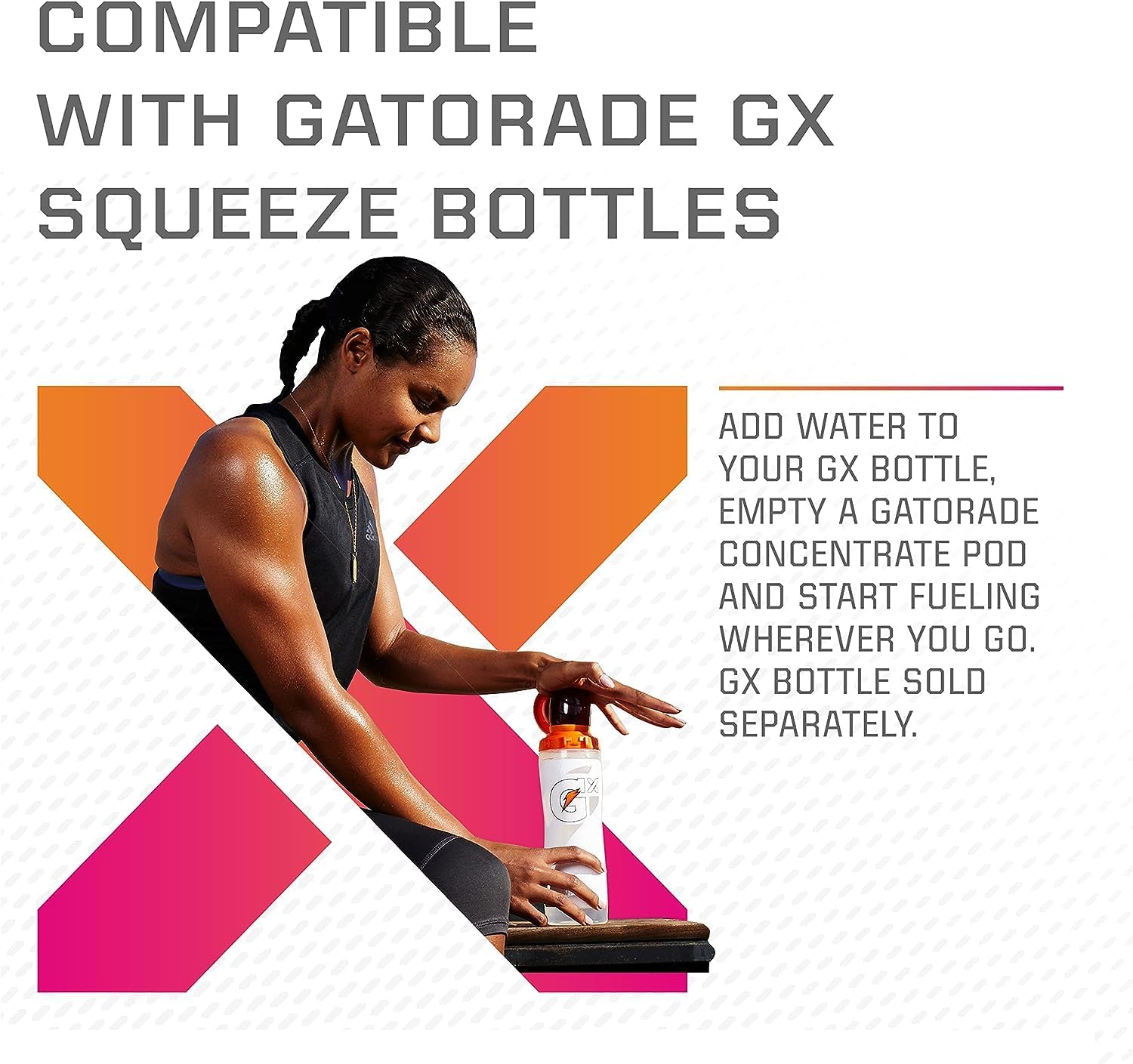 Cápsulas Gx, cereza glaciar, 4 unidades de cápsulas G para botella de agua Gx, hace 30 onzas líquidas.