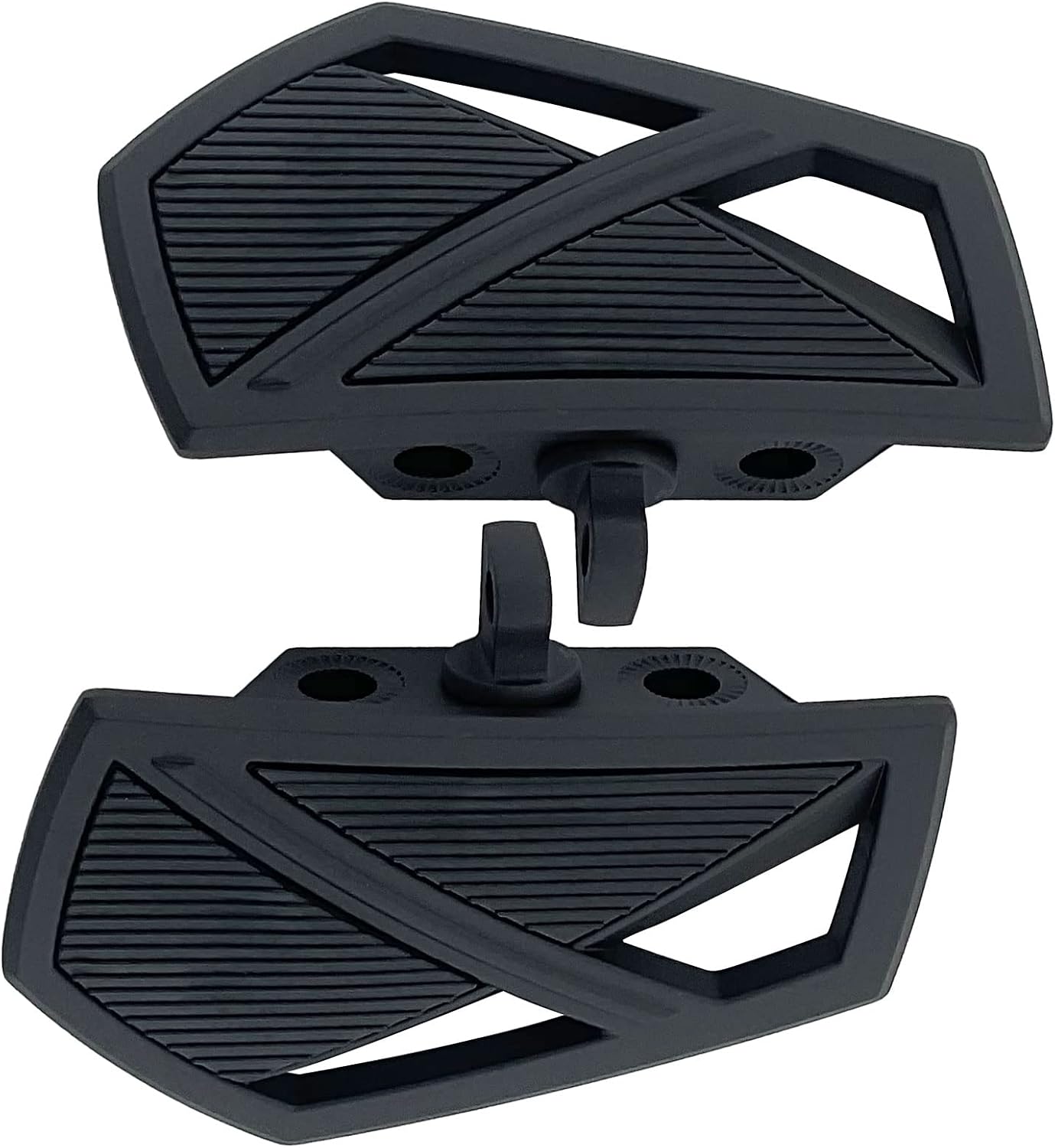 FATECIM Estriberas para motocicleta, soportes para pedales de motocicleta, mini tablas de suelo con adaptadores de montaje macho ajustables