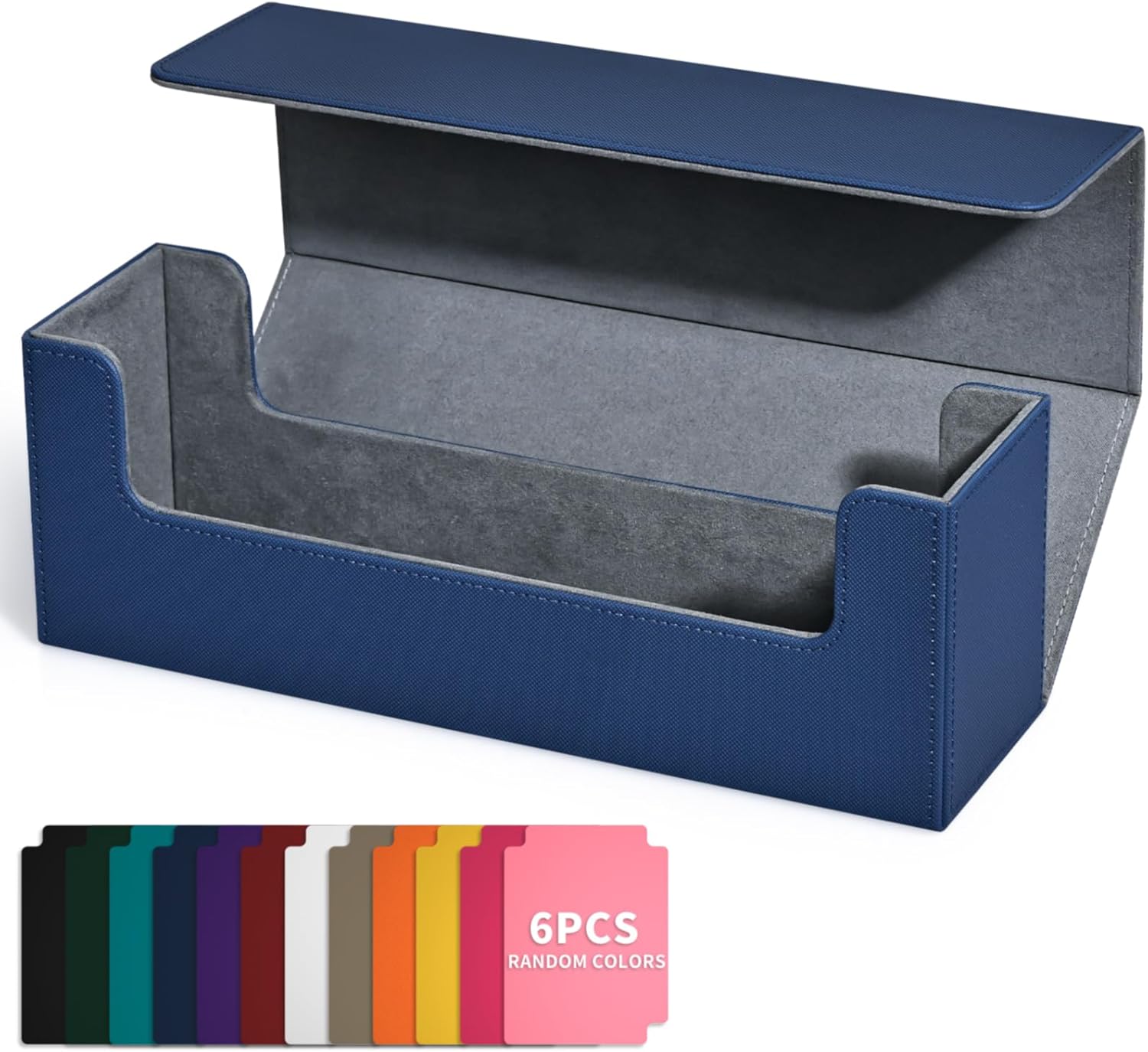 Caja de almacenamiento de tarjetas para tarjetas intercambiables, funda de cartas premium con capacidad para más de 600 tarjetas de una sola funda