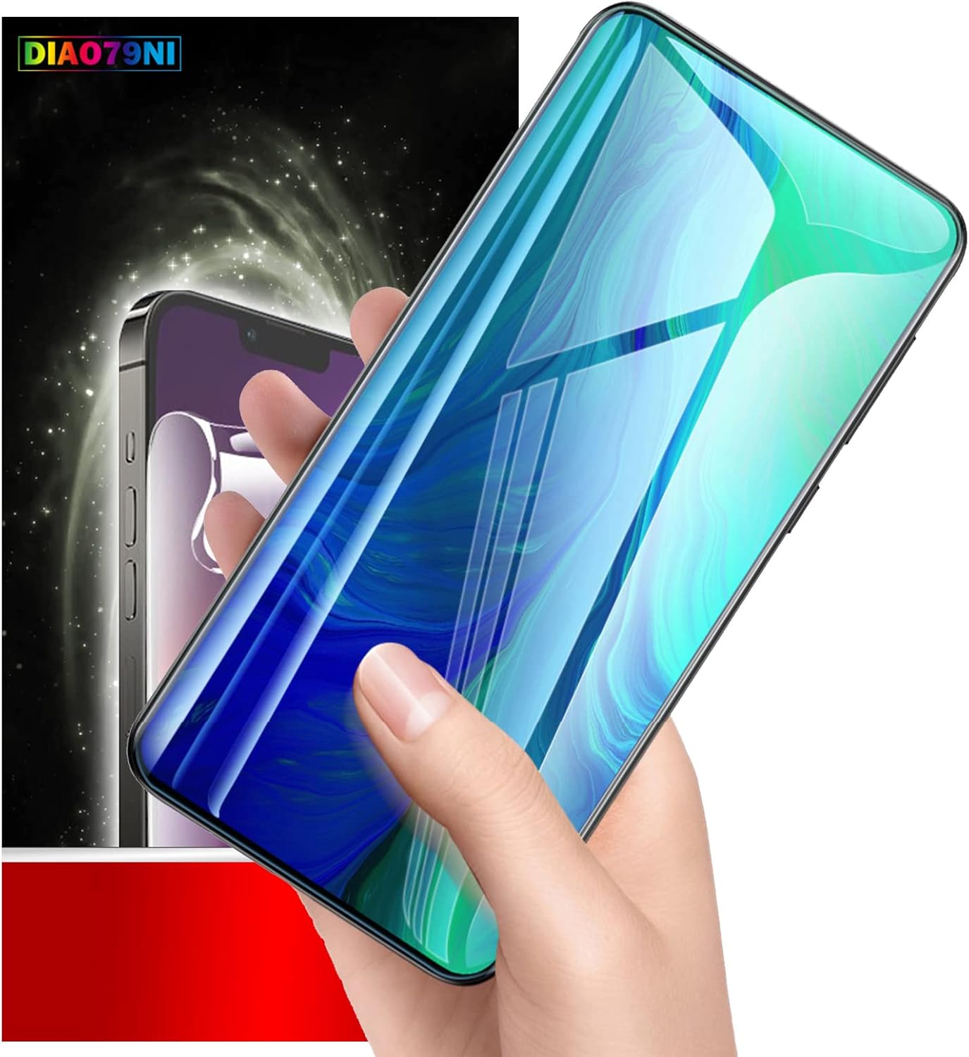 Paquete de 3 protectores de pantalla de hidrogel con herramienta de fácil instalación para Samsung Galaxy S8 Película protectora de TPU suave