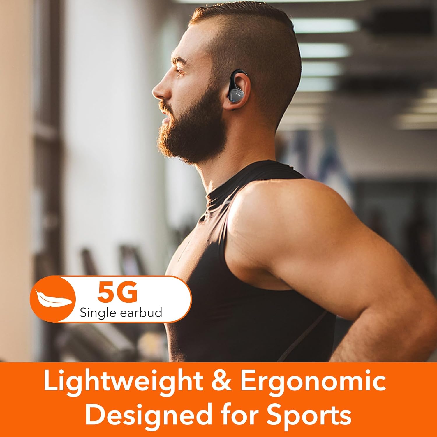 comiso Auriculares inalámbricos E8 con graves intensos, Bluetooth 5.3 integrados ENC y ecualizador activo, control táctil, tiempo de reproducción de
