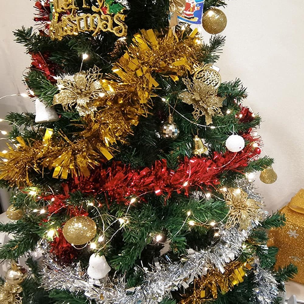 Guirnalda de luces LED, guirnalda de luces LED impermeables, tira de luces alimentadas por USB, para decoraciones de Navidad, bricolaje, boda,