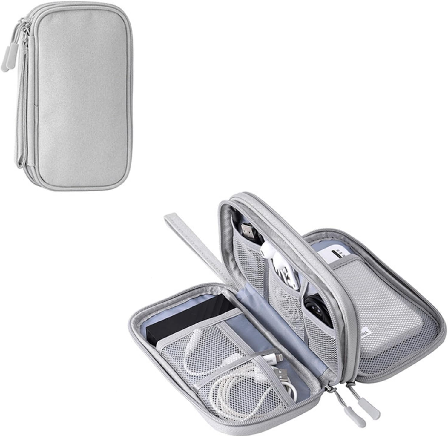 Organizador electrónico de viaje, accesorios para cables de viaje, bolsa de almacenamiento portátil, impermeable, organizador electrónico para