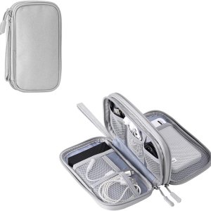 Organizador electrónico de viaje, accesorios para cables de viaje, bolsa de almacenamiento portátil, impermeable, organizador electrónico para Organizador electrónico de viaje, accesorios para cables de viaje, bolsa de almacenamiento portátil, impermeable, organizador electrónico para