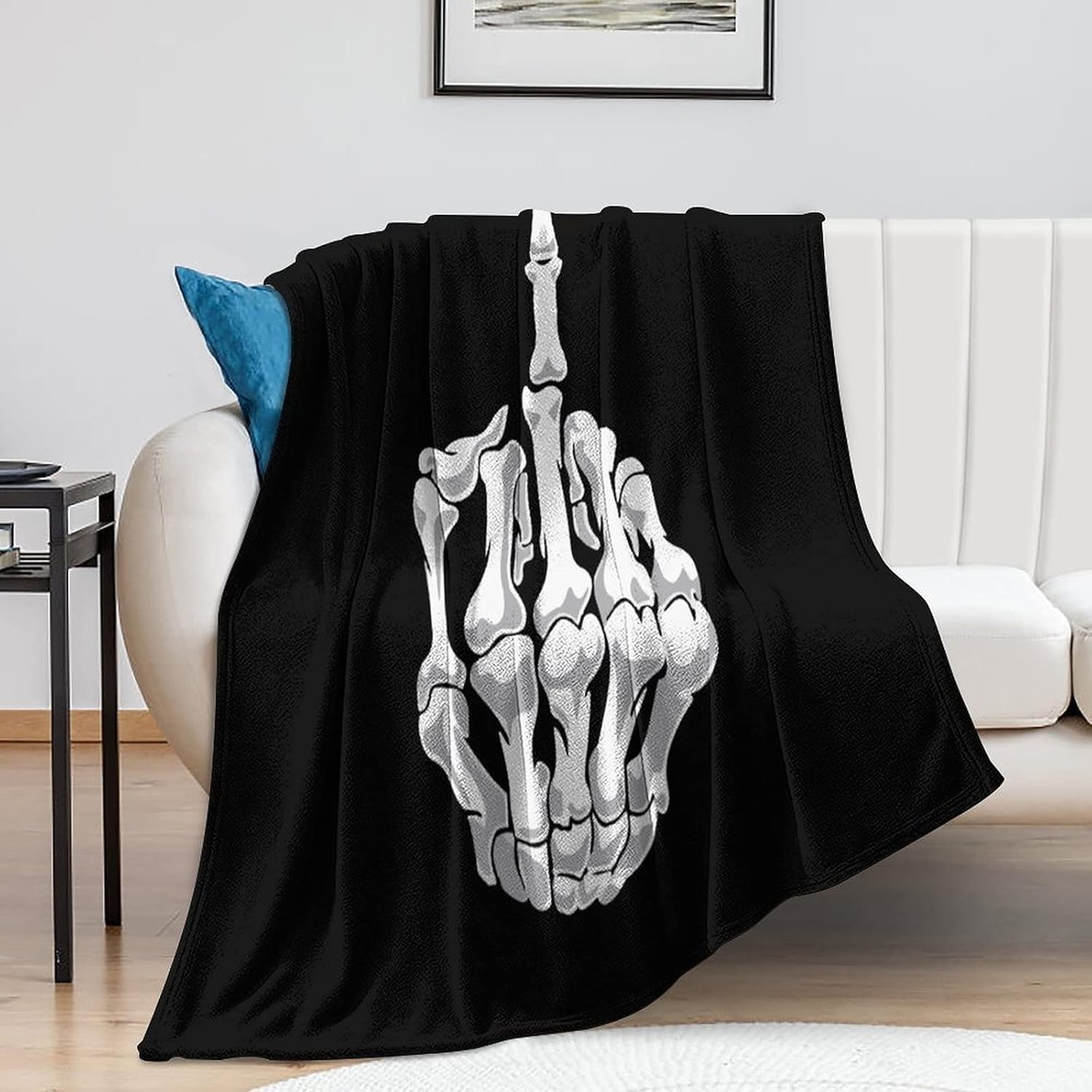 Manta de franela ultra suave y antibolitas para el hogar, cama y oficina, 70 x 80 pulgadas