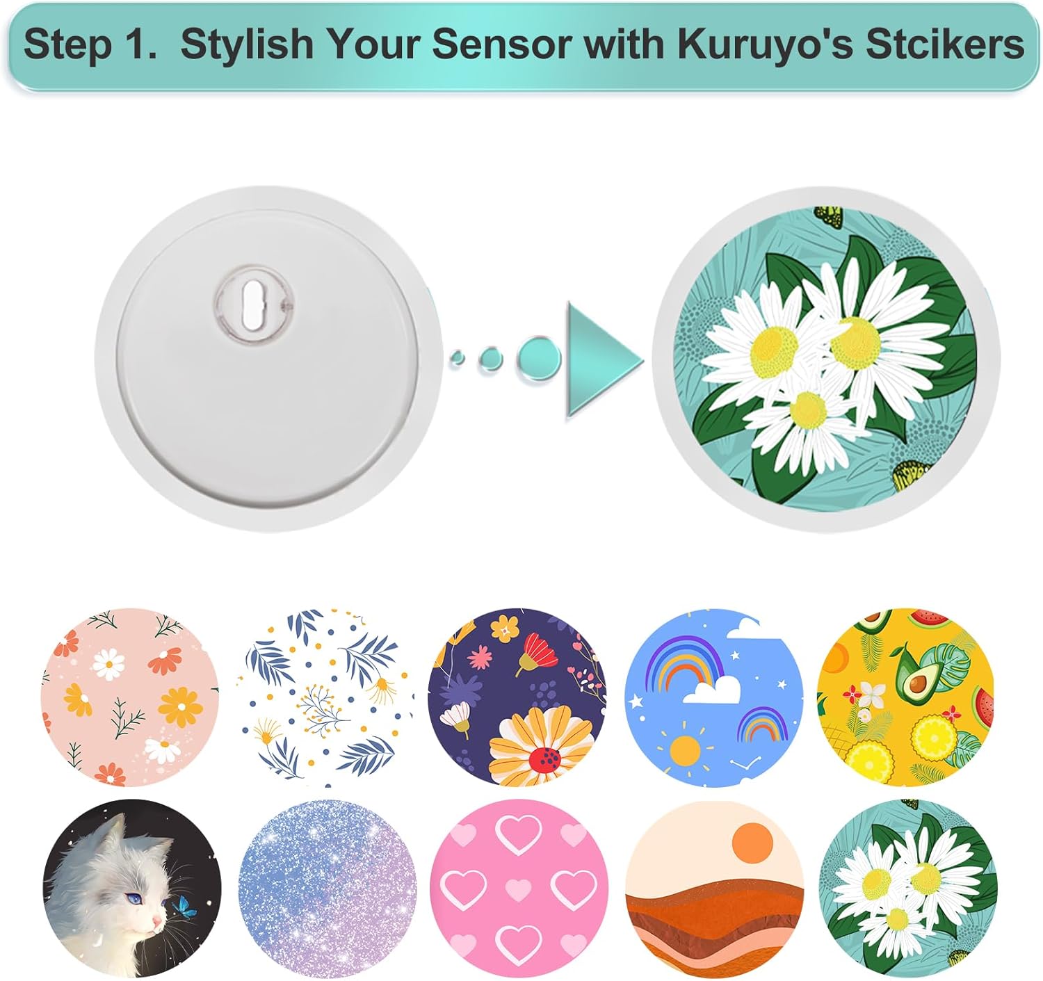 Fundas impermeables para sensor Libre 3 y calcomanías Freestyle Libre, paquete de 40 unidades hipoalergénicas y sin látex, cinta adhesiva