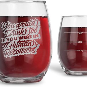 Bad Bananas You Would Drink Too If You Were in Human Resources  Copas de vino sin tallo de 21 onzas  Copa de vino HR Decoración de oficina Recursos Bad Bananas You Would Drink Too If You Were in Human Resources  Copas de vino sin tallo de 21 onzas  Copa de vino HR Decoración de oficina Recursos